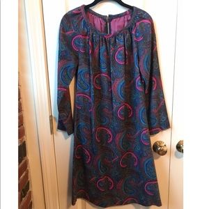 Stunning Vintage Paisley Shift Dress